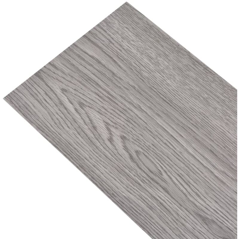 Tidyard Selbstklebende PVC Bodenplanken Fliesen 5,11 m/² PVC Laminat Dielen Taupe 55 STK