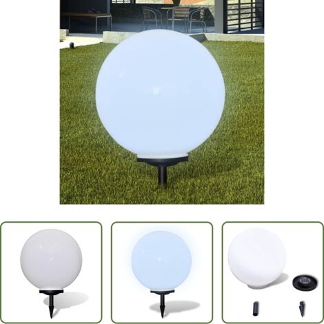 vidaXL Lampada a LED -  Lampione Solare a LED da Giardino 50 cm con Picchetto