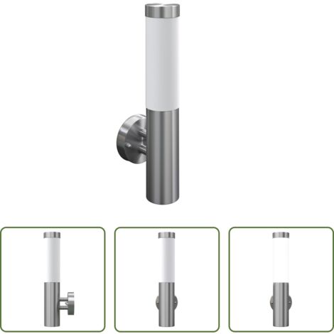 vidaXL Lampada da parete interna -  Lampada da Parete RVS per Interni ed Esterni Impermeabile