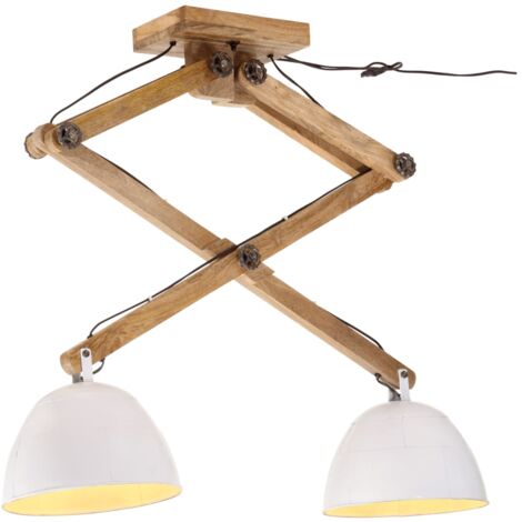vidaXL Lampada da Soffitto 25 W Bianca 29x18x85 cm E27
