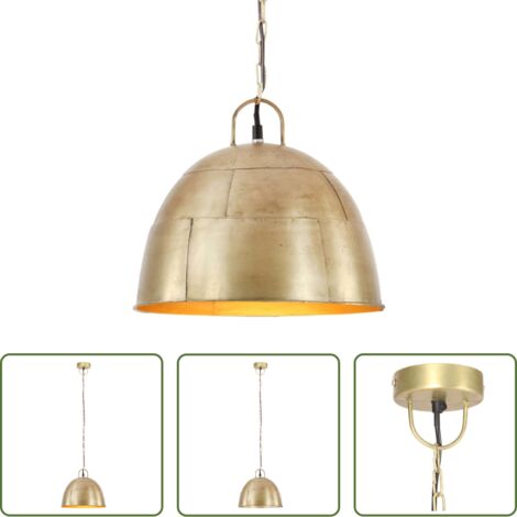 vidaXL Lampada vintage -  Lampada Industriale Vintage 25 W Ottone Rotonda 31 cm E27