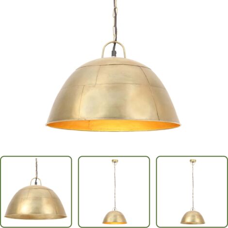 vidaXL Lampada vintage -  Lampada Industriale Vintage 25 W Ottone Rotonda 41 cm E27