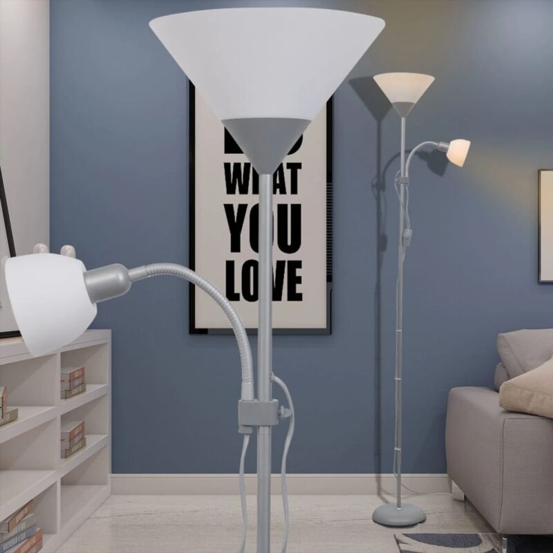 Lampadaire Gris vidaXL