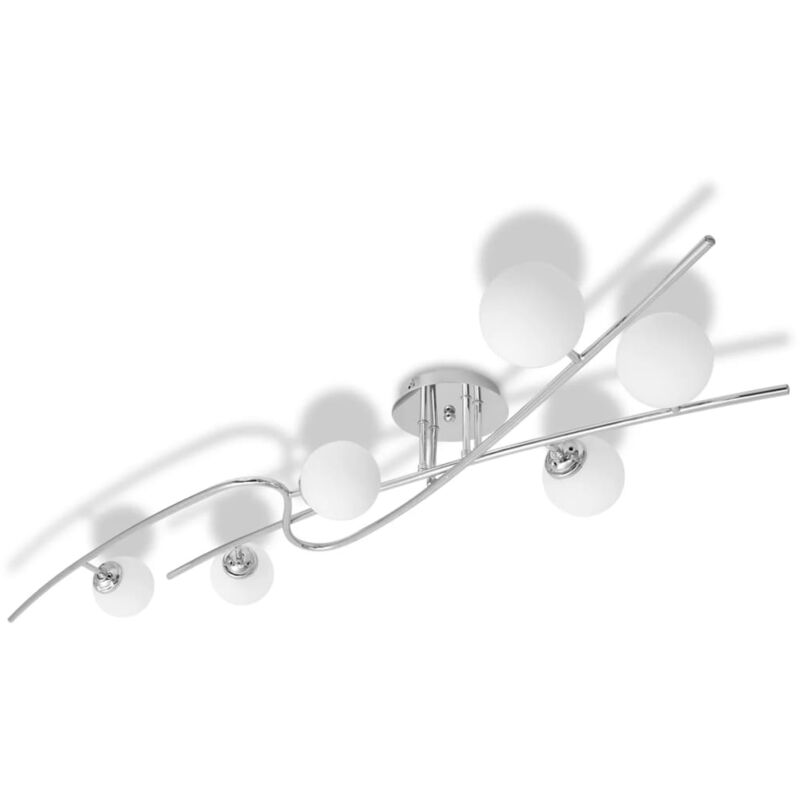 

Lámpara de techo para 6 bombillas G9 240 W - Blanco - Vidaxl