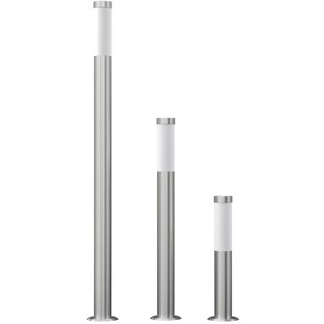 vidaXL Lampioni da Giardino 3 pz Impermeabili in Acciaio Inox
