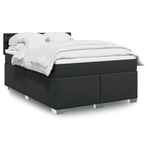 vidaXL Lattenrost mit Matratze Schwarz 160x200 cm