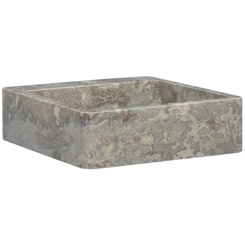 

Lavabo gris mármol 40x40x12 cm - Gris - Vidaxl