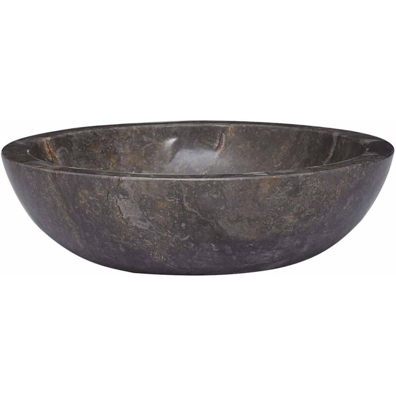 

Lavabo gris mármol Ø40x12 cm - Gris - Vidaxl