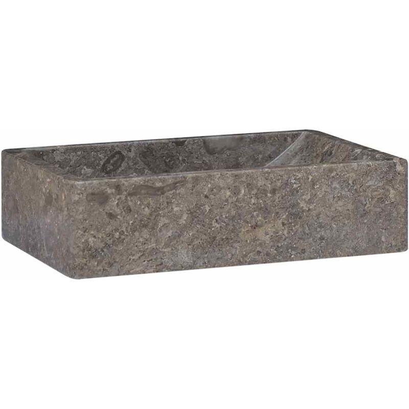 

Lavabo gris mármol 45x30x12 cm - Gris - Vidaxl