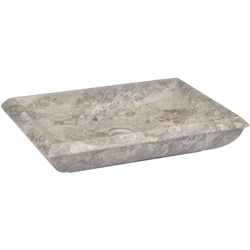 

Lavabo gris mármol 50x35x10 cm - Gris - Vidaxl