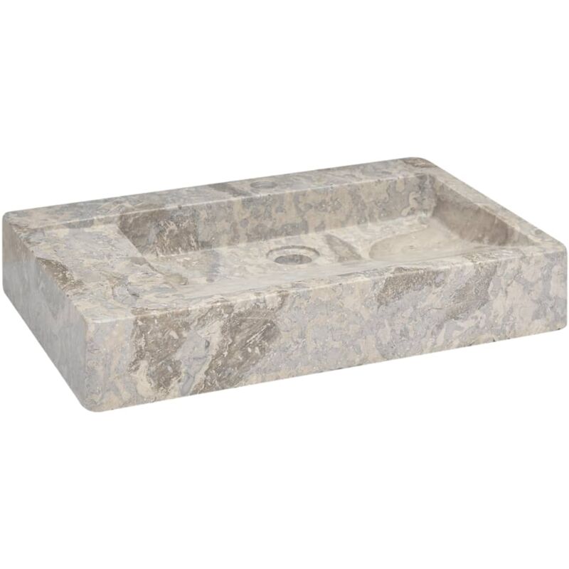 

Lavabo gris mármol 58x39x10 cm - Gris - Vidaxl