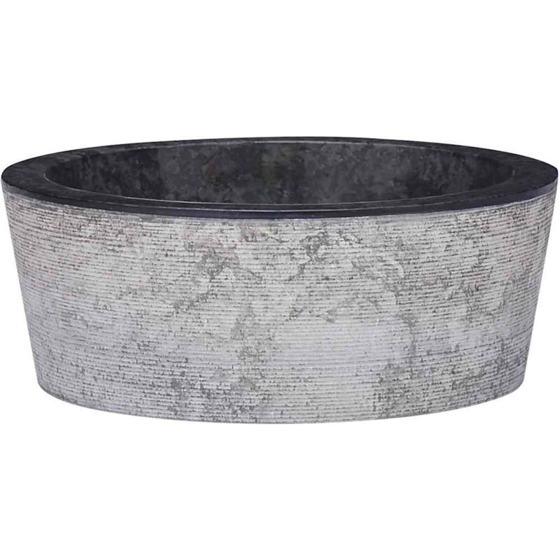 

Lavabo mármol negro Ø40x15 cm - Negro - Vidaxl