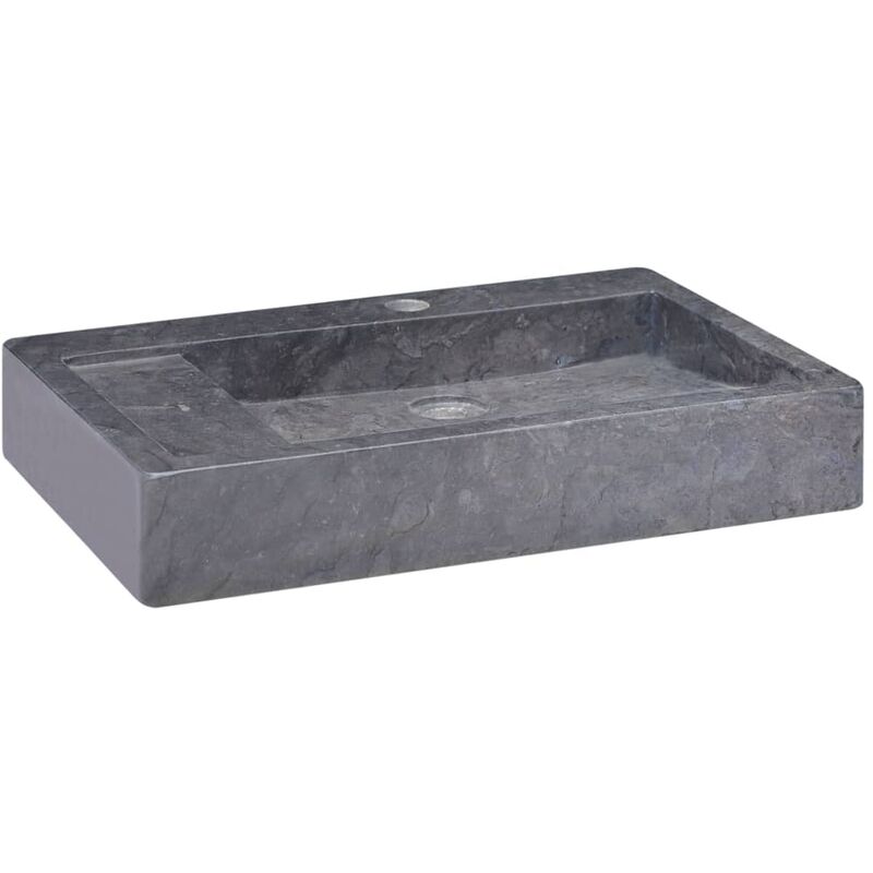 

Lavabo mármol negro 58x39x10 cm - Negro - Vidaxl