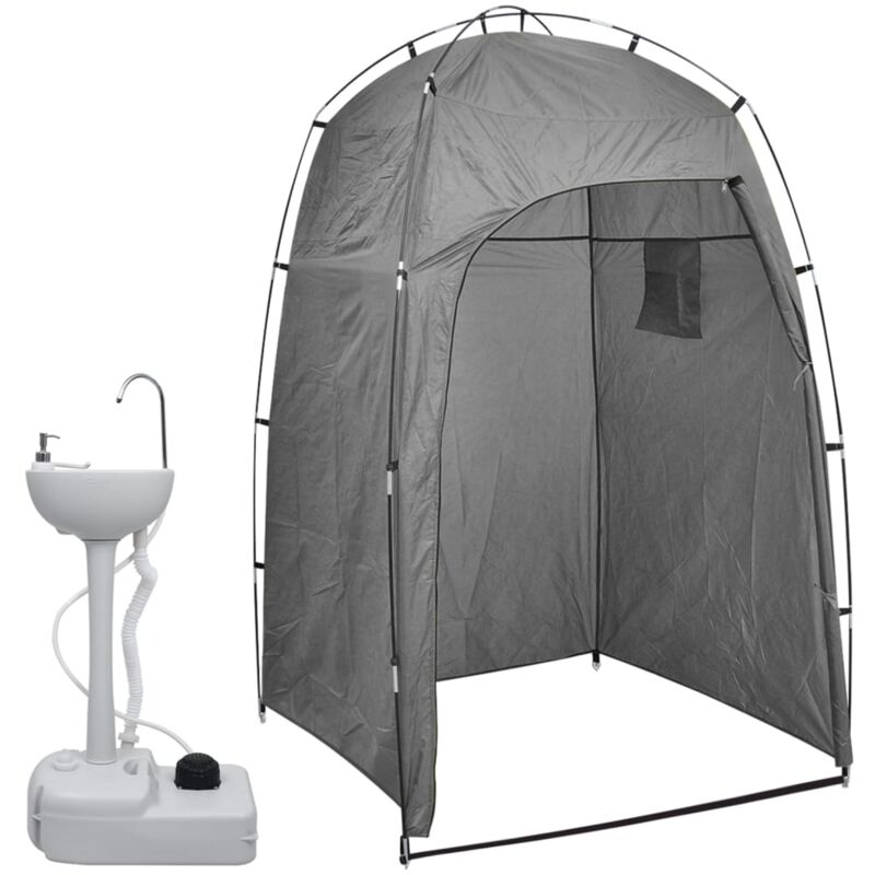 

Vidaxl - Lavabo portátil para camping con carpa 20 L
