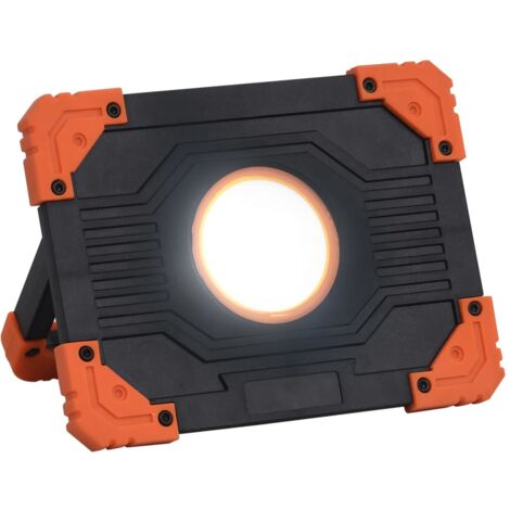 vidaXL LED-Strahler Tragbar ABS 10W Kaltweiß