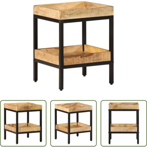 vidaXL Legno di mango -  Tavolo laterale Marrone 35 x 35 x 45 cm Legno di mango massello