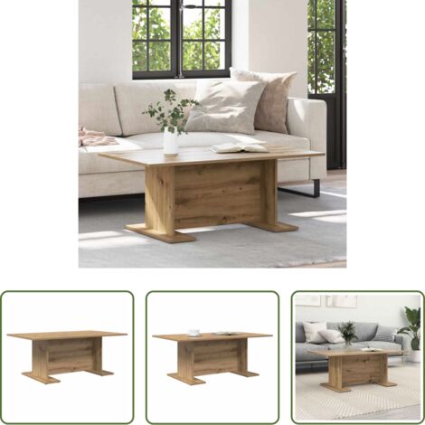 vidaXL Legno ingegnerizzato -  Tavolino da salotto rovere artigianale 103,5 x 60 x 40 cm