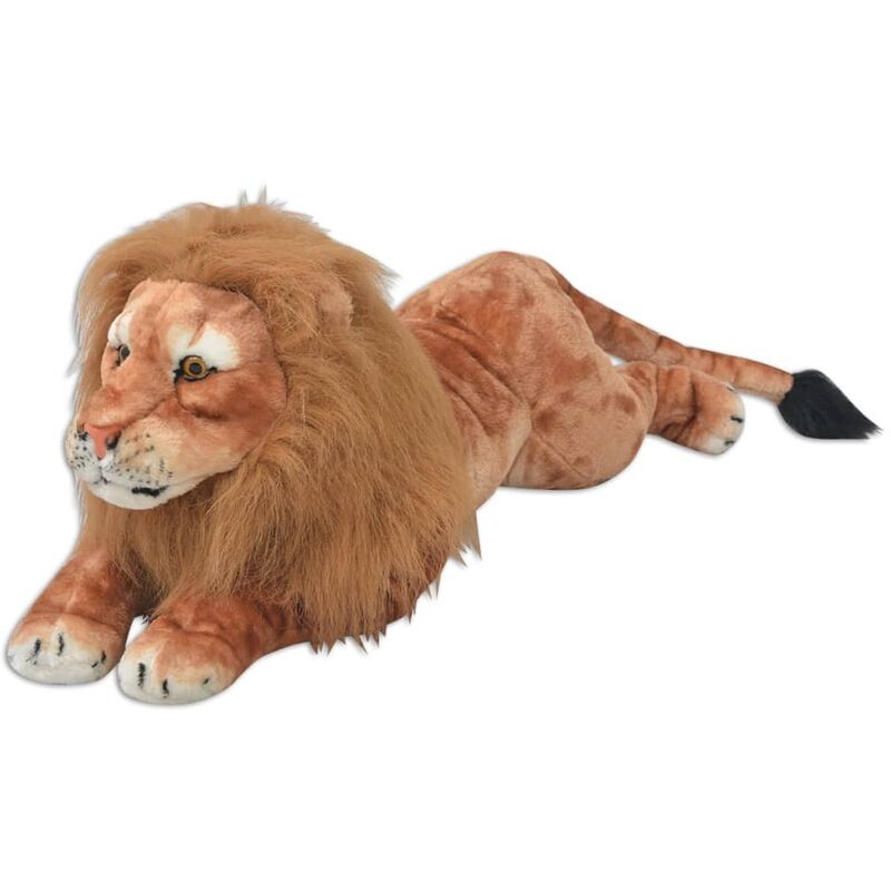 

vidaXL León de peluche grande marrón XXL - Marrón