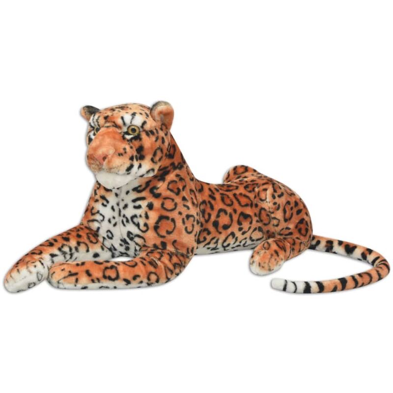 

vidaXL Leopardo de peluche marrón XXL - Marrón