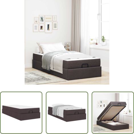 vidaXL Letto con cassetti -  Struttura letto con materasso con materasso 2 pcs Tanno Tessuto