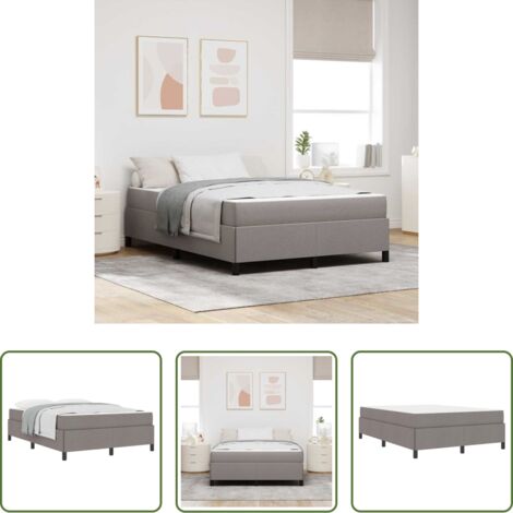 vidaXL Letto con materasso -  Letto a molle con materasso Talpa 140 x 190 cm Tessuto