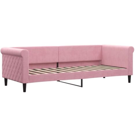 vidaXL Letto da Giorno Rosa 80x200 cm in Velluto