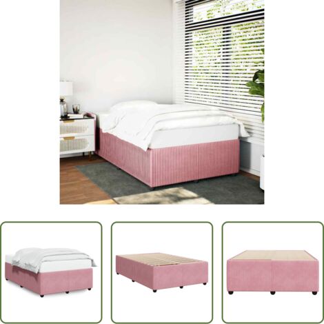 vidaXL Letto -  Giroletto Rosa 120x200 cm in Velluto