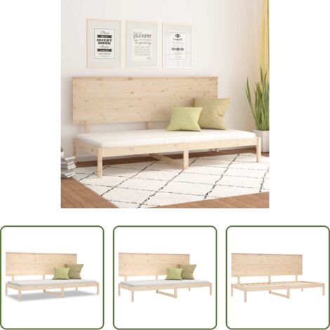 vidaXL Letto in legno -  Dormeuse senza Materasso 80x200 cm in Legno Massello di Pino