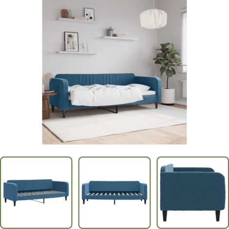 vidaXL Letto in velluto -  Letto da Giorno 80x200 cm in Velluto