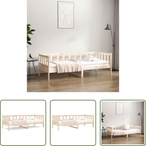 vidaXL Letto per ospiti -  Dormeuse senza Materasso 80x200 cm in Legno Massello di Pino