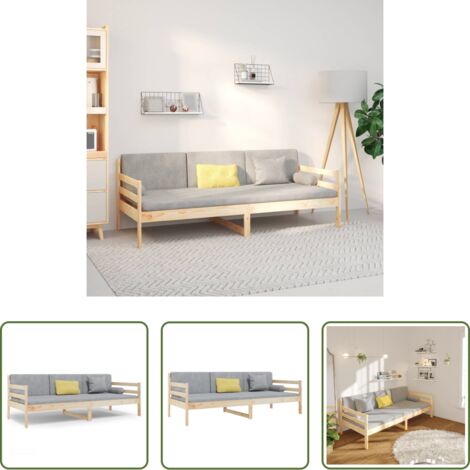 vidaXL Letto per ospiti -  Dormeuse senza Materasso 80x200 cm in Legno Massello di Pino