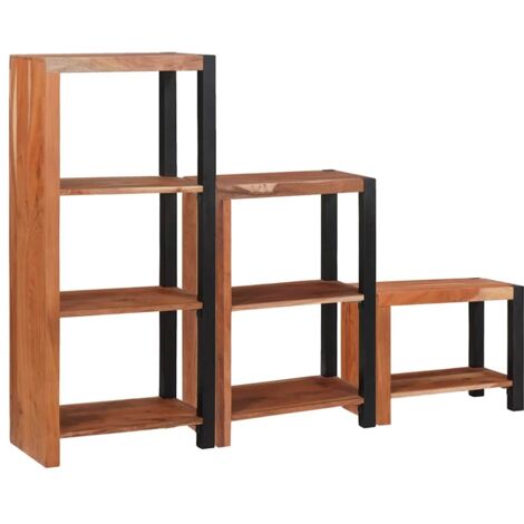 vidaXL Libreria 3 pcs Marrone 50 x 30 x 110 cm