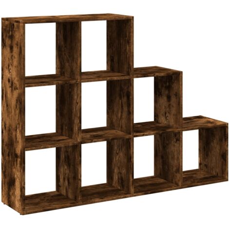 vidaXL Libreria 3 Ripiani Rovere Fumo 137,5x29x103,5 cm Truciolato