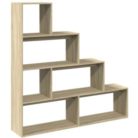 vidaXL Libreria 4 Ripiani Rovere Sonoma 143,5x29x143,5 cm Truciolato