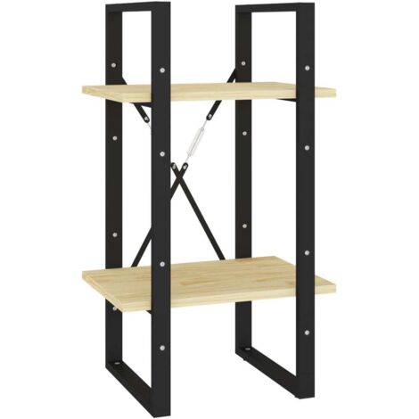 vidaXL Libreria a 2 Ripiani 40x30x70 cm in Legno Massello di Pino