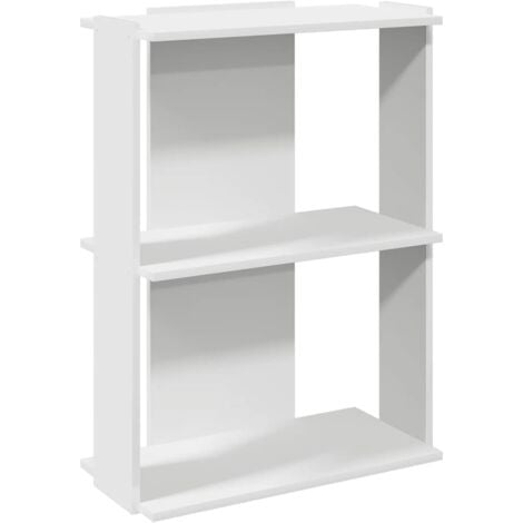 vidaXL Libreria a 3 Ripiani Bianca 60x30x80 cm in Legno Multistrato
