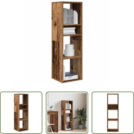 vidaXL Libreria antica -  Libreria Legno Antico 34x31x112 cm in Legno Multistrato