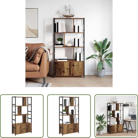 vidaXL Libreria autoinstallabile -  Libreria Legno vecchio 80 x 30 x 155,5 cm Legno multistrato