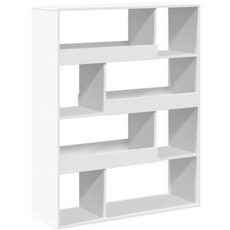 vidaXL Libreria Bianca 100x33x125,5 cm in Truciolato