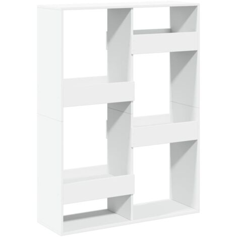 vidaXL Libreria Bianca 100x33x135 cm in Legno Multistrato