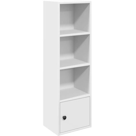 vidaXL Libreria Bianca 31x24x102 cm in Legno Multistrato