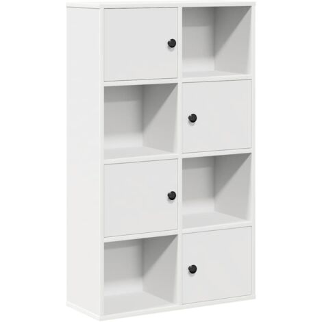 vidaXL Libreria Bianca 60x24x101,5 cm in Legno Multistrato