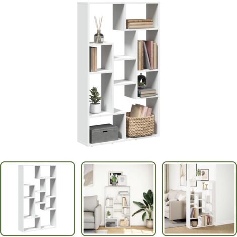 vidaXL Libreria bianca -  Libreria Bianca 72x20x120,5 cm in Truciolato