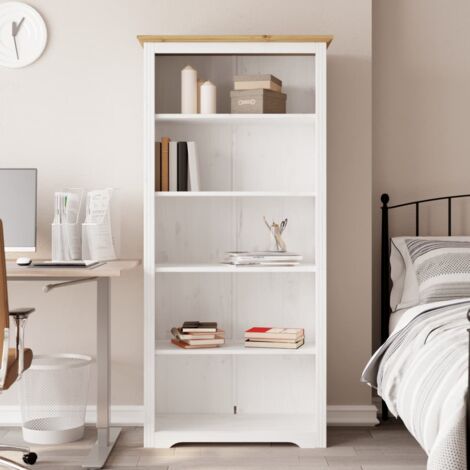 vidaXL Libreria BODO 5 Ripiani 82x40x173cm Legno Massello Pino Marrone