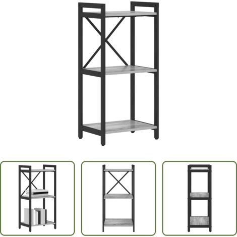 vidaXL Libreria con ripiani -  Libreria Grigio sonoma 40 x 30 x 85 cm Legno multistrato