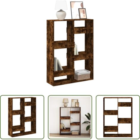 vidaXL Libreria con ripiani -  Libreria Rovere Fumo 100x33x135 cm in Legno Multistrato