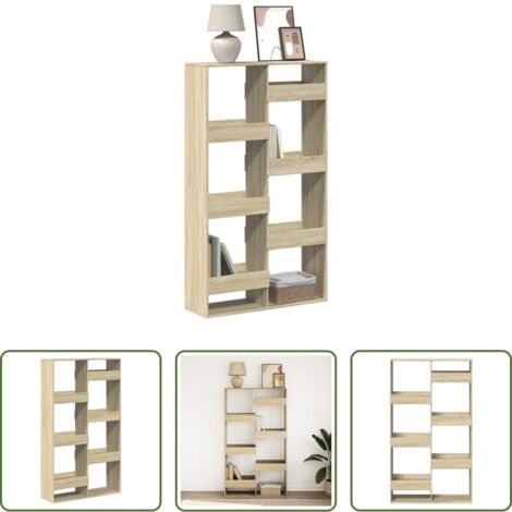 vidaXL Libreria con ripiani -  Libreria Rovere Sonoma 100x33x175 cm in Legno Multistrato