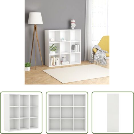 vidaXL Libreria con scomparti -  Libreria Bianca 98x29x97,5 cm in Legno Multistrato