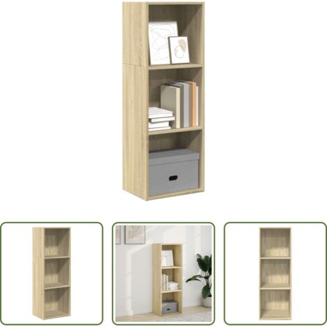 vidaXL Libreria con scomparti -  Libreria Rovere Sonoma 40x30x114 cm in Legno Multistrato