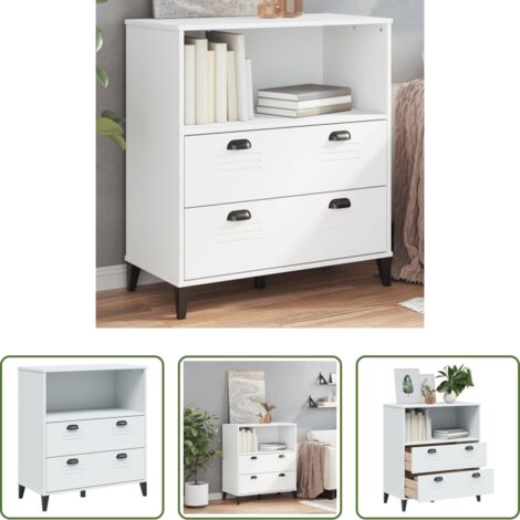 vidaXL Libreria decorativa -  Libreria VIKEN Bianca 80x40x80 cm in Legno Multistrato